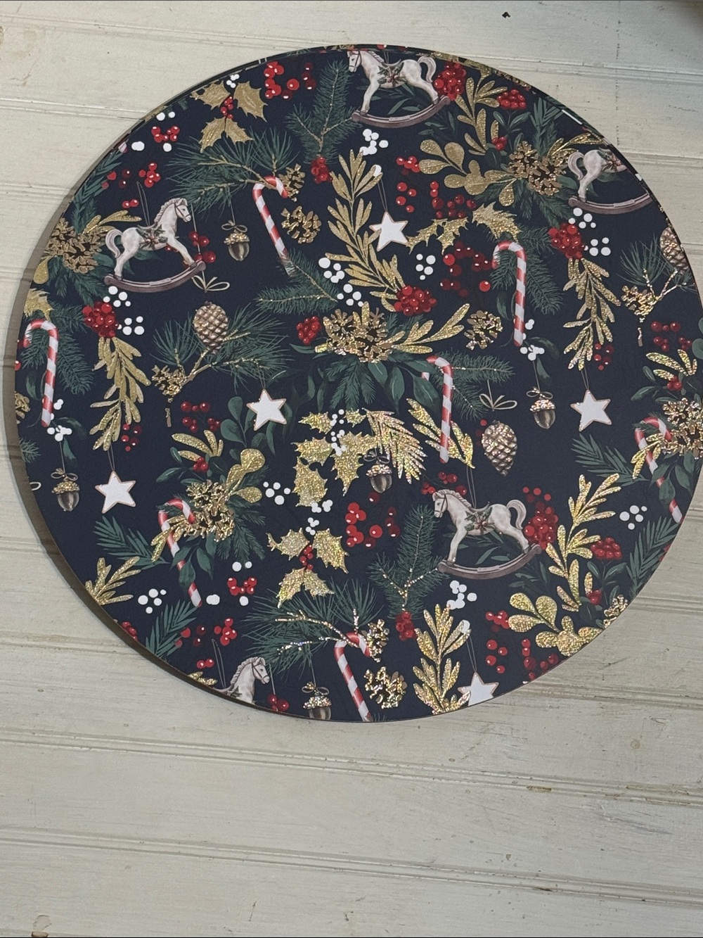 Holiday set of four double sided place mats.